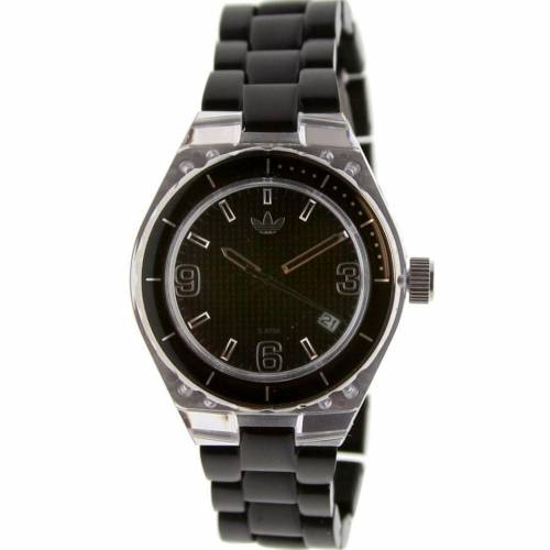 アディダス ナイロン ウォッチ 時計 黒色 ブラック メンズ 【 ADIDAS CAMBRIDGE NYLON MIDSIZE WATCH (BLACK / CLEAR) BLACK CLEAR 】 腕時計 メンズ腕時計 ※入荷時に電池が切れの場合もありますので予めご了|スニケス