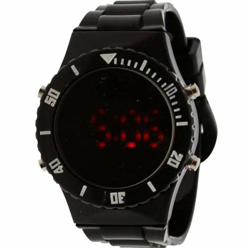 防波堤 ご覧なさる 時辰儀 黒いこと 黒いこと メンズ 【 DUMB MIRROR DIGITAL WATCH (BLACK) / BLACK 】 ウオッチ メンズウオッチ ※入荷時に乾電池が欠けらの切っ掛けもありますので予めご了承ください。