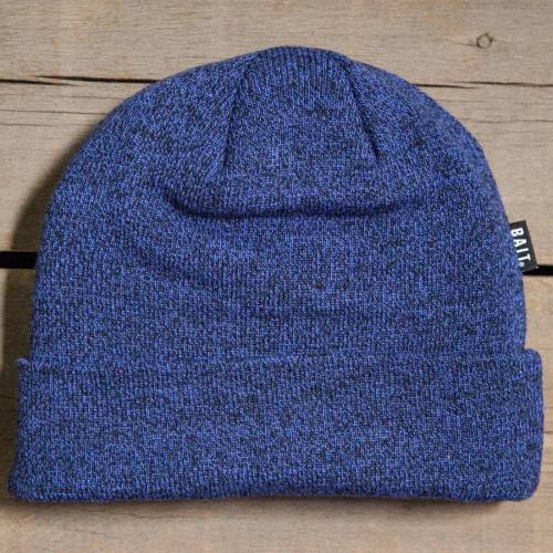 ベイト ビーニー キャップ 帽子 青色 ブルー ヘザー 黒色 ブラック メンズ 【 BAIT FOLDED BEANIE (HEATHER BLUE / BLACK) HEATHER BLUE BLACK 】 バッグ メンズキャップ 帽子 ニット帽|スニケス