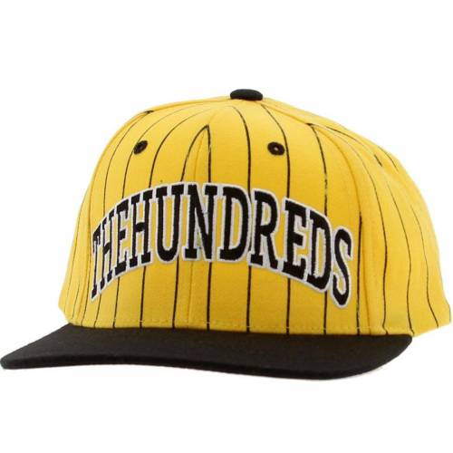 スナップバック バッグ キャップ キャップ 帽子 黄色 イエロー メンズ 【 THE HUNDREDS PINS SNAPBACK CAP (YELLOW) / YELLOW 】 メンズキャップ 帽子