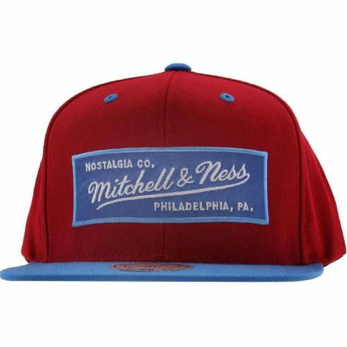 ロゴ スナップバック バッグ キャップ キャップ 帽子 カーディナル 紺色 ネイビー ミッチェルアンドネス メンズ 【 MITCHELL AND NESS MITCHELL AND NESS RETRO LOGO SNAPBACK CAP (CARDINAL / LIGHT NAVY) CARDINAL LIGHT｜スニケス 12,782円