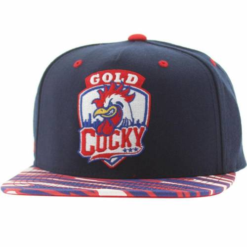 ゴールド スナップバック バッグ キャップ キャップ 帽子 青色 ブルー 赤 レッド メンズ 【 GOLD COCKY SNAPBACK CAP (BLUE / RED) BLUE RED 】 メンズキャップ 帽子|スニケス