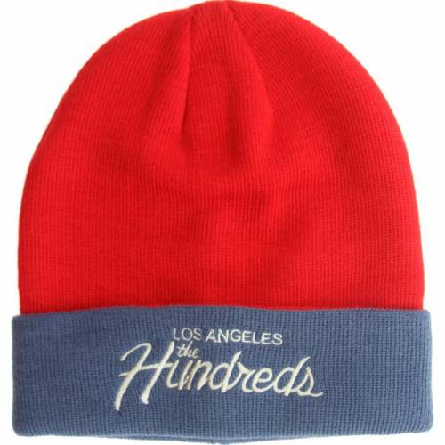 チーム ビーニー キャップ 帽子 赤 レッド 青色 ブルー メンズ 【 THE HUNDREDS TEAM BEANIE (RED / BLUE) RED BLUE 】 バッグ メンズキャップ 帽子 ニット帽