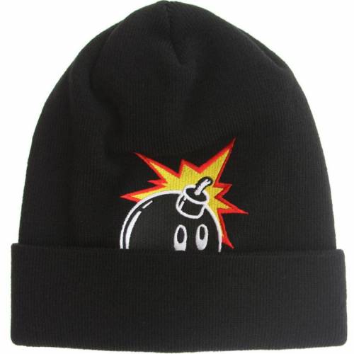 ビーニー キャップ 帽子 黒色 ブラック メンズ 【 THE HUNDREDS PEAK-A BEANIE (BLACK) / BLACK 】 バッグ メンズキャップ 帽子 ニット帽｜スニケス