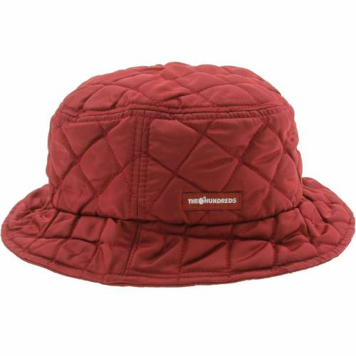 ワイン色 バーガンディー バケットハット メンズ 【 THE HUNDREDS WALL BUCKET HAT (BURGUNDY) / BURGUNDY 】 バッグ キャップ 帽子 メンズキャップ 帽子