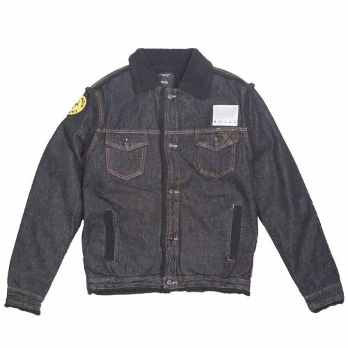 ディープ ジーンズ 上衣 黒いこと 黒いこと ジーンズ上衣 メンズ 【 10 DEEP 10 DEEP MEN DAMAGE CONTROL DENIM JACKET (BLACK) / BLACK 】 メンズ流行り物 厚地の外套