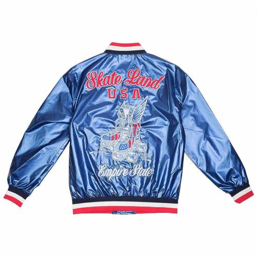 上衣 青味 青色 ペーパープレーンズ メンズ 【 PAPER PLANES MEN WHEELS UP VARSITY JACKET (BLUE / ROYAL) BLUE  ROYAL 】 メンズ流行り物 厚地の外套