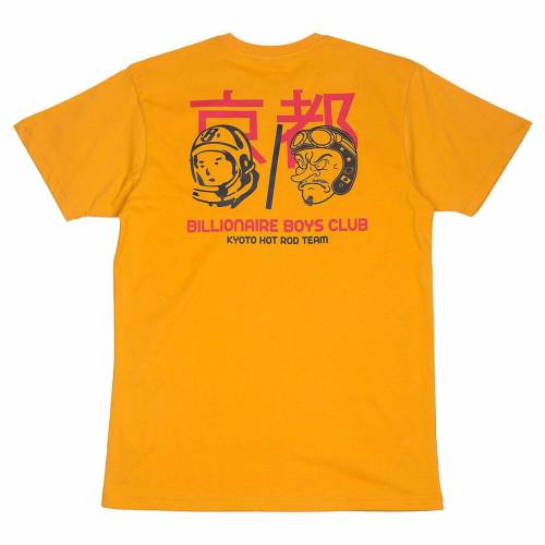 【★百貨店SALE★6/11真夜中2時迄】野球クラブ 野球クラブ ティーシャツ 黄味がかった 黄色 ビリオネアボーイズクラブ メンズ 【 BILLIONAIRE BOYS CLUB BILLIONAIRE BOYS CLUB MEN KYOTO TEAM TEE (YELLOW / SUNFLOWER) YELLOW SUNFLOWER 】 メンズ流行り物 トップス カッ