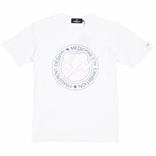 ロゴ Tシャツ 白色 ホワイト BE@RTEE メンズ 【 MEDICOM X FRAGMENT DESIGN MEN CIRCLE LOGO TEE (WHITE) / WHITE 】 メンズファッション トップス カットソー｜スニケス