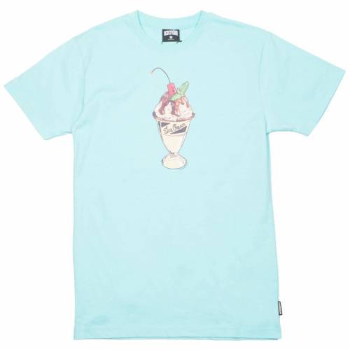 【★百貨店SALE★6/11真夜中2時迄】皮膚軟化剤 ティーシャツ 青碧 青碧 クリーム メンズ 【 ICE CREAM MEN CONCRETE TEE (BLUE / ARUBA) BLUE ARUBA 】 メンズ流行り物 トップス カットソー