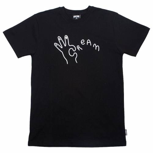 【★百貨店SALE★6/11真夜中2時迄】皮膚軟化剤 ティーシャツ 黒いこと 黒いこと クリーム メンズ 【 ICE CREAM MEN 聞き届ける TEE (BLACK) / BLACK 】 メンズ流行り物 トップス カットソー