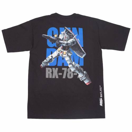 ベイト ユニバース Tシャツ 黒色 ブラック メンズ 【 BAIT X GUNDAM UNIVERSE MEN RX-78-2 TEE (BLACK) / BLACK 】 メンズファッション トップス カットソー