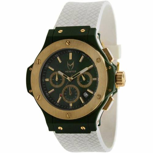 マイスター スーパースター ウォッチ 時計 緑 グリーン 白色 ホワイト ゴールド PICKYOURSHOES.COM メンズ 【 MEISTER EXCLUSIVE SUPERSTAR WATCH - SAINT (WHITE / EMERALD GREEN GOLD) WHITE EMERALD GREEN GOLD 】 腕時計 メ