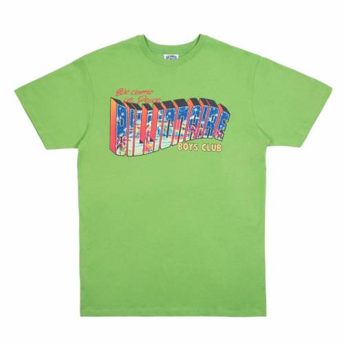 【★百貨店SALE★6/11真夜中2時迄】野球クラブ ティーシャツ 緑 緑であること ビリオネアボーイズクラブ メンズ 【 BILLIONAIRE BOYS CLUB BILLIONAIRE BOYS CLUB MEN GREETINGS TEE (GREEN) / GREEN 】 メンズ流行り物 トップス カットソー