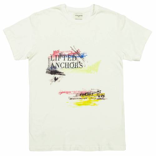 Tシャツ 白色 ホワイト リフティドアンカーズ メンズ 【 LIFTED ANCHORS MEN SCRATCH TEE (WHITE) / WHITE 】 メンズファッション トップス カットソー｜スニケス