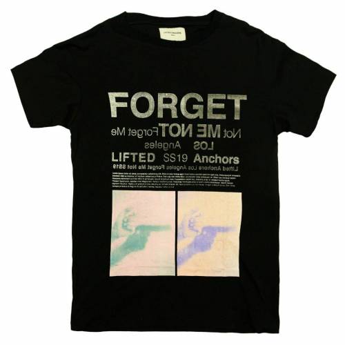 Tシャツ 黒色 ブラック リフティドアンカーズ メンズ 【 LIFTED ANCHORS MEN FORGET ME TEE (BLACK) / BLACK 】 メンズファッション トップス カットソー