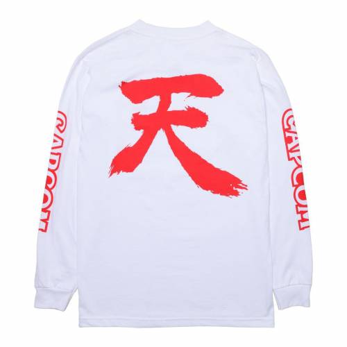 【★百貨店SALE★6/11真夜中2時迄】ベイト 表どおり 攻撃機 衣袂 ティーシャツ 白いこと 白いこと 長袖 メンズ 【 BAIT X STREET FIGHTER MEN AKUMA LONG SLEEVE TEE (WHITE) / WHITE 】 メンズ流行り物 トップス カットソー