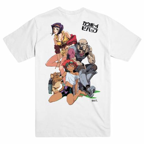 ベイト クルー Tシャツ 白色 ホワイト メンズ 【 BAIT X COWBOY BEBOP MEN CREW TEE (WHITE) / WHITE 】 メンズファッション トップス カットソー｜スニケス