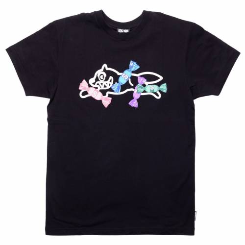 【★百貨店SALE★6/11真夜中2時迄】皮膚軟化剤 ティーシャツ 黒いこと 黒いこと クリーム メンズ 【 ICE CREAM MEN BLING TEE (BLACK) / BLACK 】 メンズ流行り物 トップス カットソー