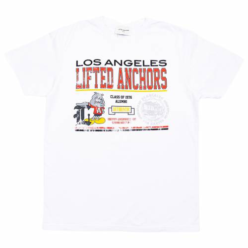立ブルドッグ Tシャツ 白色 ホワイト リフティドアンカーズ メンズ 【 LIFTED ANCHORS MEN BULLDOGS TEE (WHITE) / WHITE 】 メンズファッション トップス カットソー|スニケス