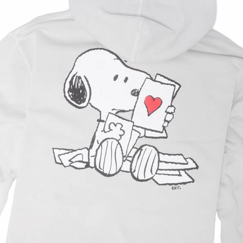 ベイト フーディー パーカー 薄墨色 グレー グレー メンズ Gray Bait X Snoopy Men Lots Of Love Hoody Orbisresearch Com