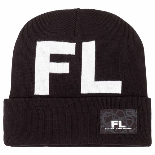 ビーニー キャップ 帽子 黒色 ブラック メンズ 【 FUTURA LABORATORIES BEANIE (BLACK) / BLACK 】 バッグ メンズキャップ 帽子 ニット帽