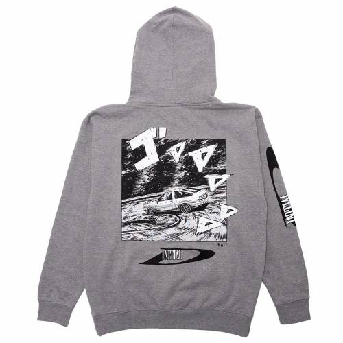 ベイト フーディー パーカー 灰色 グレー グレイ メンズ 【 BAIT X INITIAL D MEN DRIFT DESIGN HOODY (GRAY) / GRAY 】 メンズファッション トップス