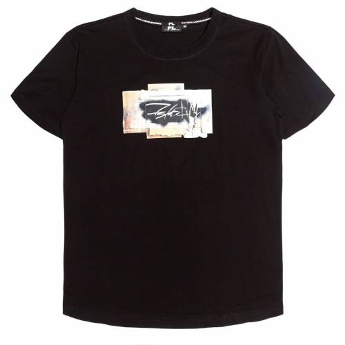 【★百貨店SALE★6/11真夜中2時迄】衣袂 ティーシャツ 黒いこと 黒いこと 半袖 メンズ 【 FUTURA LABORATORIES MEN STENCIL SHORT SLEEVE TEE (BLACK) / BLACK 】 メンズ流行り物 トップス カットソー