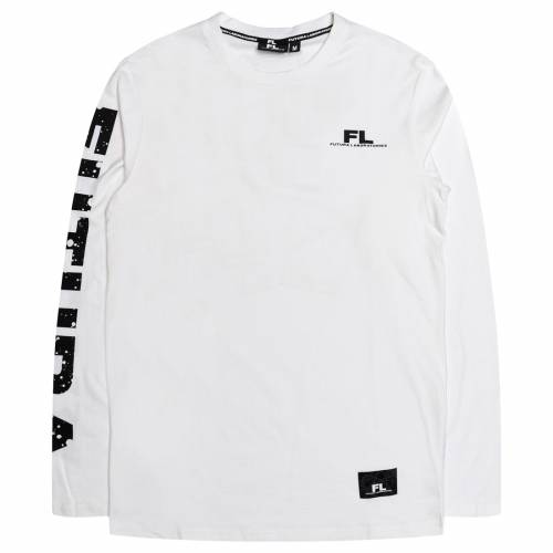 スリーブ Tシャツ 白色 ホワイト 長袖 メンズ 【 FUTURA LABORATORIES MEN SPLATTER LONG SLEEVE TEE (WHITE) / WHITE 】 メンズファッション トップス カットソー|スニケス