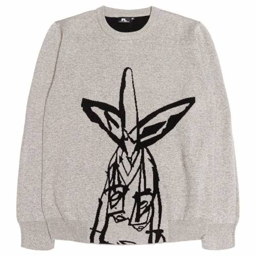 ニット トレーナー 灰色 グレー グレイ メンズ 【 FUTURA LABORATORIES MEN POINTMAN KNIT SWEATER (GRAY) / GRAY 】 メンズファッション トップス セーター 21,090円