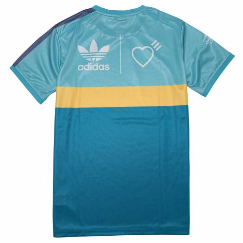 アディダス グラフィック Tシャツ アクア 青色 ブルー メンズ 【 ADIDAS X HUMAN MADE MEN GRAPHIC TEE (BLUE / LIGHT AQUA ST FADING OCEAN) BLUE LIGHT AQUA ST FADING OCEAN 】 メンズファッション トップス カットソー|スニケス