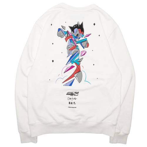 ベイト トレーナー 白色 ホワイト メンズ 【 BAIT X ASTRO BOY LOUIS DE GUZMAN MEN CREWNECK SWEATER (WHITE / OFF WHITE) WHITE OFF WHITE 】 メンズファッション トップス ニット セーター