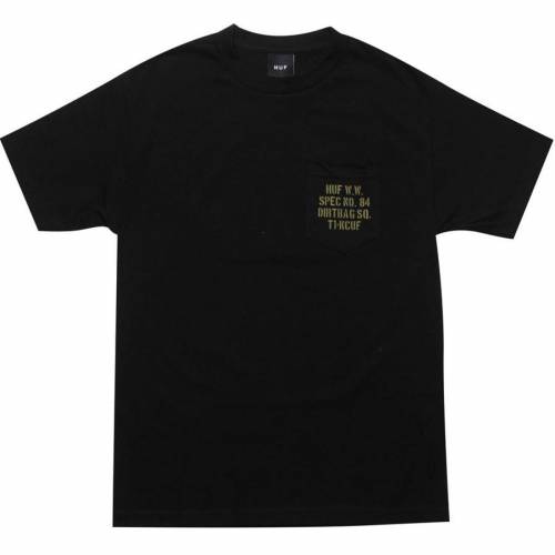 ハフ シェル ショック Tシャツ 黒色 ブラック メンズ 【 HUF SHELL SHOCK TEE (BLACK) / BLACK 】 メンズファッション トップス カットソー