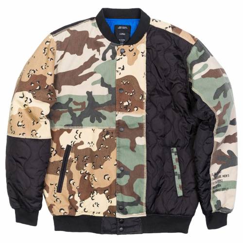 ディープ 野球 上衣 家鴨柄 メンズ 【 10 DEEP 10 DEEP MEN OUTSIDE IN BASEBALL JACKET (CAMO) / CAMO 】 メンズ流行り物 厚地の外套