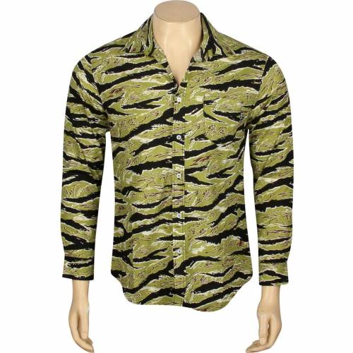 ベイト スリーブ カモ柄 長袖 メンズ 【 BAIT BASICS LONG SLEEVE SHIRT (CAMO / TIGER CAMO) CAMO TIGER CAMO 】 メンズファッション トップス カジュアルシャツ
