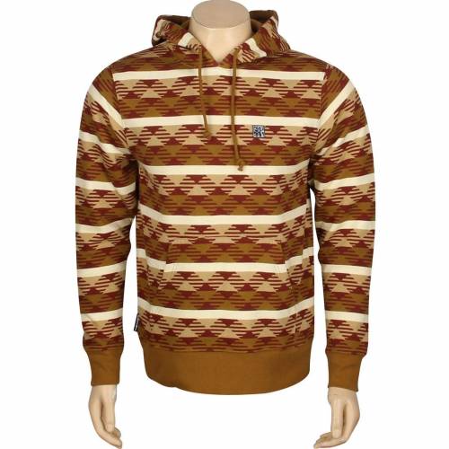 フーディー パーカー 茶色 ブラウン メンズ 【 THE HUNDREDS SPANO PULLOVER HOODY (BROWN) / BROWN 】 メンズファッション トップス|スニケス