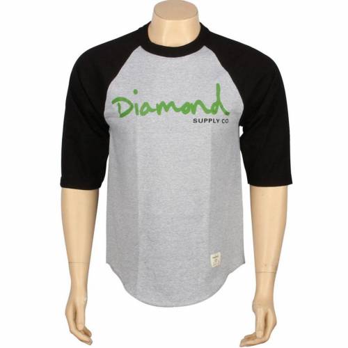 ダイヤモンド サプライ スクリプト ラグラン 黒色 ブラック ヘザー ダイアモンドサプライ メンズ 【 DIAMOND SUPPLY CO DIAMOND SUPPLY CO OG SCRIPT RAGLAN (BLACK / HEATHER) BLACK HEATHER 】 メンズファッション 13,277円