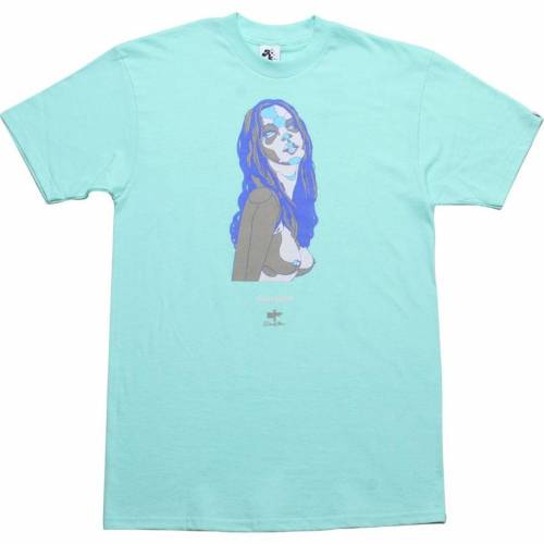 アコンプライス Tシャツ メンズ 【 AKOMPLICE X DAVID FLORES SEX TEE (TEAL) / TEAL 】 メンズファッション トップス カットソー｜スニケス