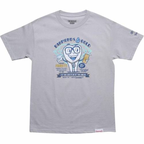ダイヤモンド サプライ ゴールド Tシャツ 銀色 シルバー ダイアモンドサプライ メンズ 【 DIAMOND SUPPLY CO DIAMOND SUPPLY CO X GOLD DIAMONDS AND TEE (SILVER) / SILVER 】 メンズファッション トップス カット|スニケス