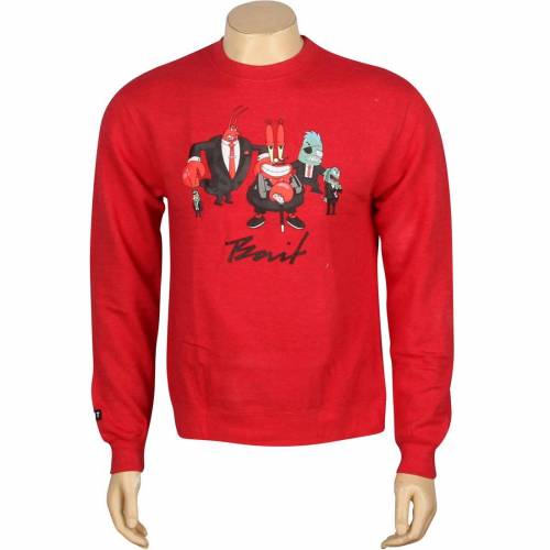 オープニング大放出セール ベイト Bait ベイト スポンジボブ 赤 レッド Red Bait X Spongebob Mr Krabs Crewneck メンズファッション トップス Tシャツ カットソー 訳ありセール格安 Pal Economy Com