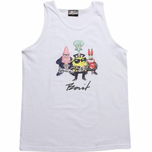 日本最大級 ベイト Bait ベイト スポンジボブ タンクトップ 白色 ホワイト Bait X Spongebob Group White メンズファッション トップス タンクトップ 公式店舗 Restaurant Yogihaus De