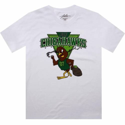 ジャスリブ Tシャツ 白色 ホワイト メンズ 【 JSLV CHIBAHAWKS TEE (WHITE) / WHITE 】 メンズファッション トップス カットソー