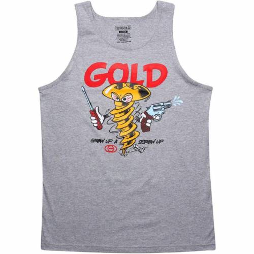 ゴールド タンクトップ ヘザー メンズ 【 GOLD SCREW UP TANK TOP (ATHLETIC HEATHER) / ATHLETIC HEATHER 】 メンズファッション トップス｜スニケス