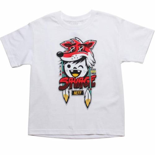 ネフ 赤ちゃん用 プルオーバー 白いこと 白いこと お坊っちゃん キッズ 【 NEFF SAVAGE YOUTH TEE (WHITE) / WHITE 】 メンズ流行り物 トップス カットソー