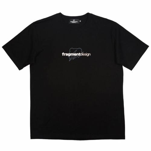 ロゴ Tシャツ 黒色 ブラック BE@RTEE メンズ 【 MEDICOM X FRAGMENT DESIGN MEN W LOGO TEE (BLACK) / BLACK 】 メンズファッション トップス カットソー｜スニケス