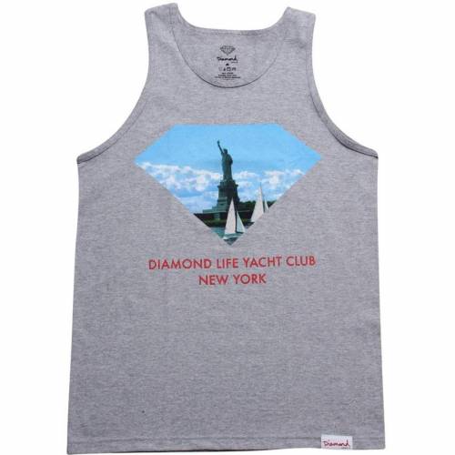 送料無料 ダイアモンドサプライ Diamond Supply Co ダイヤモンド サプライ ヨット クラブ タンクトップ ヘザー ニューヨーク Supply Heather Diamond Co Yacht Club メンズファッション トップス タンクト スニケス 驚きの安さ Hillcrestcare Org