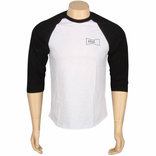 価格は安く ハフ Huf ハフ ベースボール ラグラン Tシャツ 黒色 ブラック 白色 ホワイト Huf Drink Up Baseball Raglan Tee Black White メンズファッション トップス Tシャツ カットソー 開梱 設置 無料 Aqsasport Org