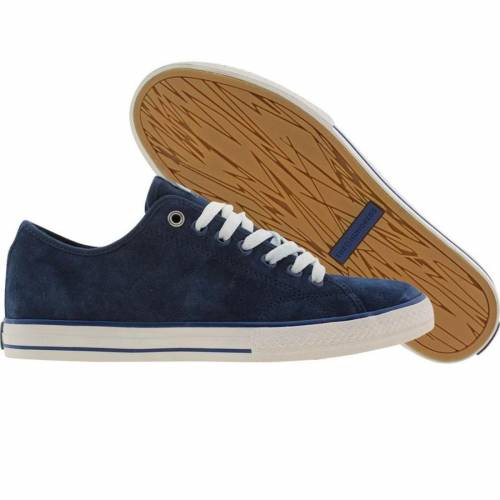 紺色 ネイビー スニーカー メンズ 【 THE HUNDREDS VALENZUELA LOW (NAVY) / NAVY 】