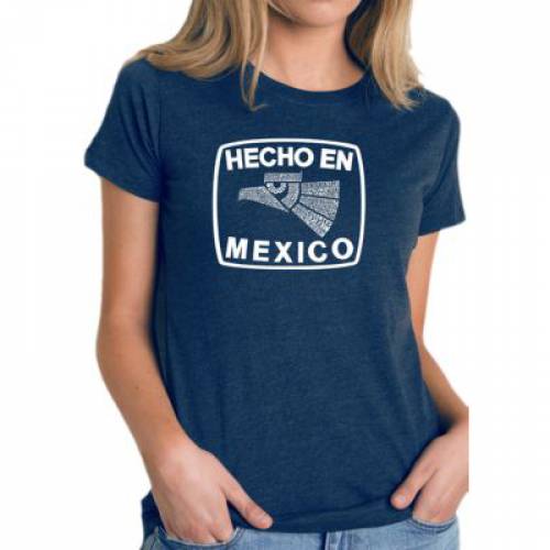 楽天市場 ロサンゼルス アート メキシコ 紺色 ネイビー レディース La Pop Art Word Tshirt Hecho En Mexico Navy スニケス