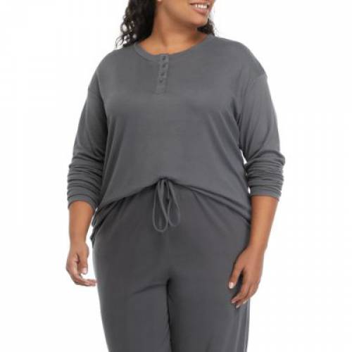 LOVE, FIRE 火気 ニット ヘンリー LOVE, レディース FIRE PLUS SIZE 